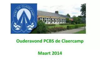 ouderavond pcbs de claercamp maart 2014