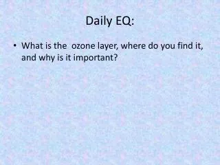 Daily EQ: