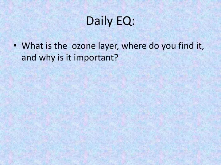 daily eq