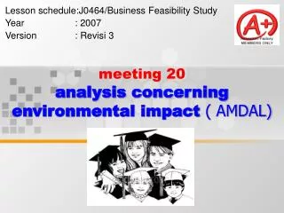 meeting 20 analysis concerning environmental impact ( AMDAL)