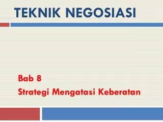 teknik negosiasi