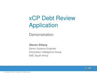 xCP Debt Review Application