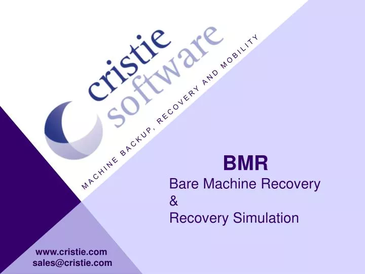 machine backup recovery and mobility