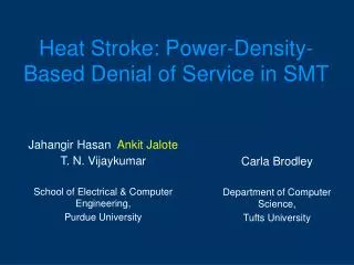 Heat Stroke: Power-Density-Based Denial of Service in SMT