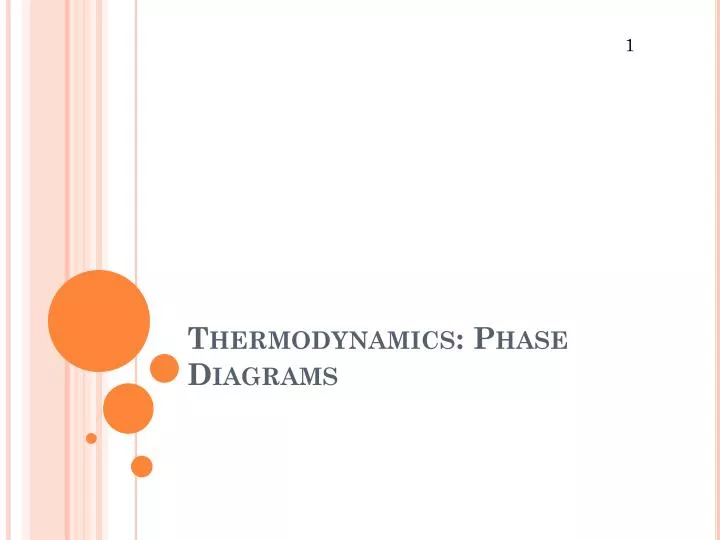 thermodynamics phase diagrams
