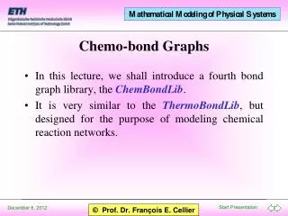 Chemo-bond Graphs