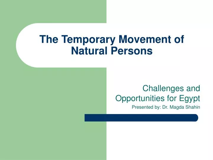 the temporary movement of natural persons