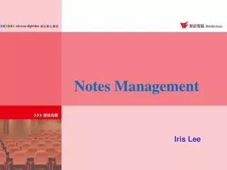 Notes Management