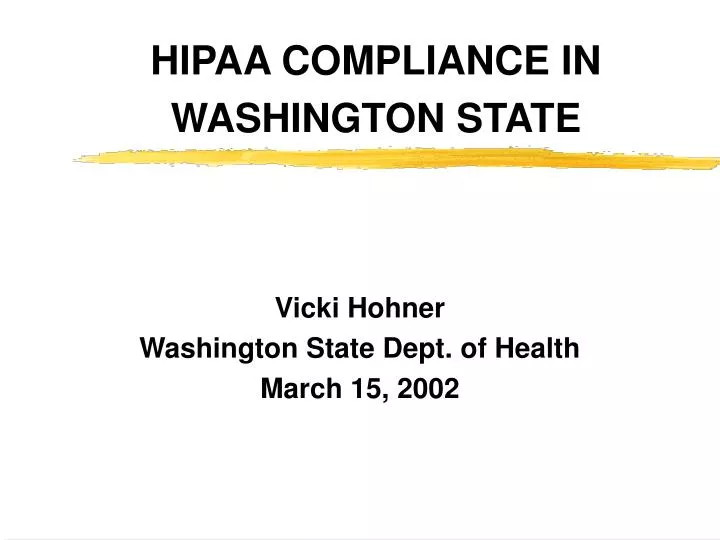 hipaa compliance in washington state