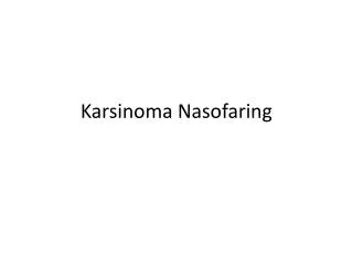 karsinoma nasofaring