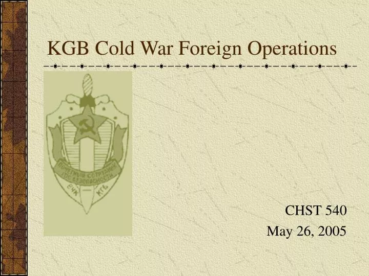 kgb cold war foreign operations