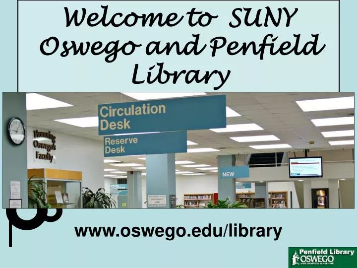 welcome to suny oswego and penfield library