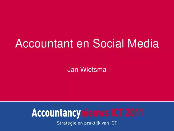 accountant en social media