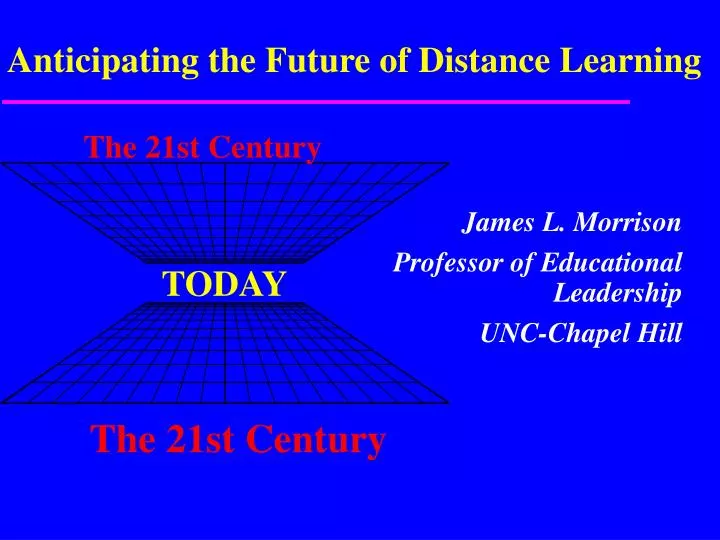 anticipating the future of distance learning