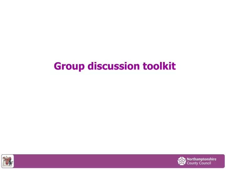 group discussion toolkit