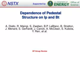 Dependence of Pedestal Structure on Ip and Bt