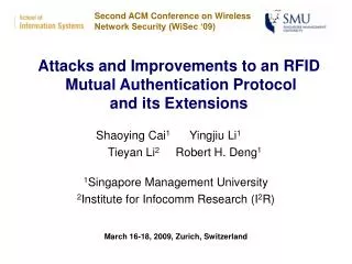 Attacks and Improvements to an RFID Mutual Authentication Protocol and its Extensions