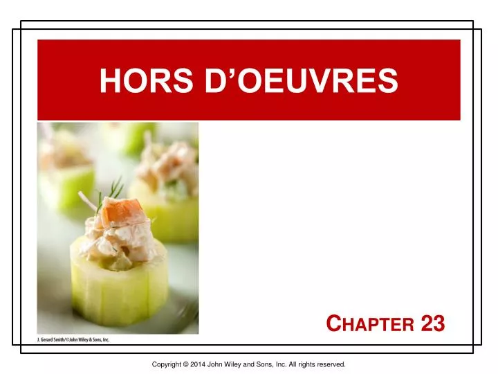 hors d oeuvres