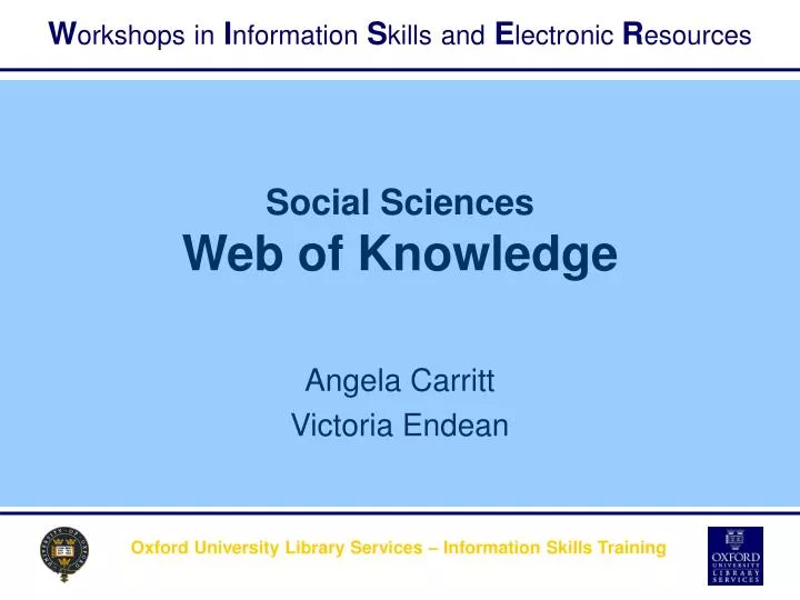 social sciences web of knowledge