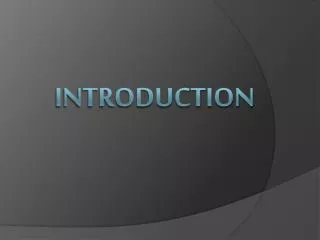 Introduction