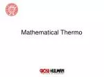 Mathematical Thermo - slide 1