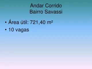 andar corrido bairro savassi