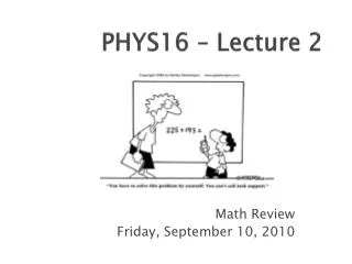 phys16 lecture 2