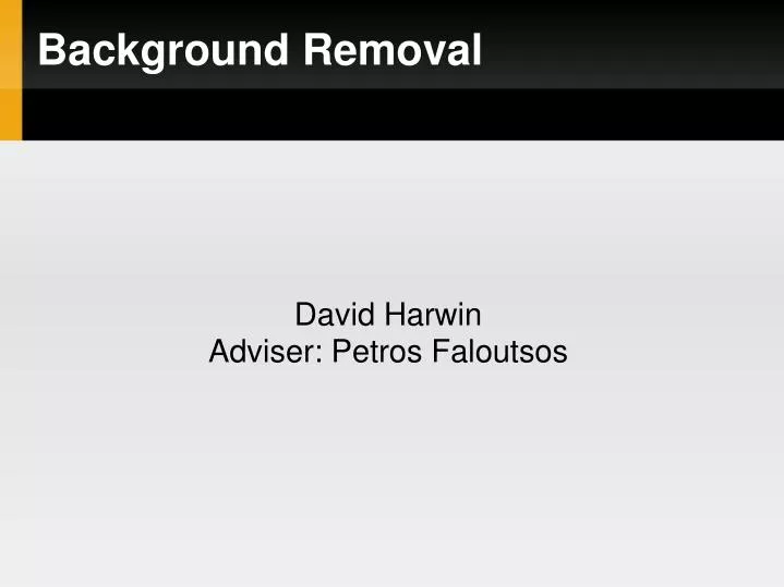 david harwin adviser petros faloutsos
