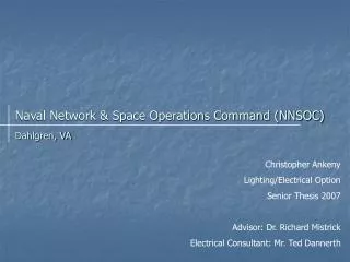 Naval Network &amp; Space Operations Command (NNSOC)