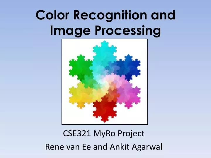 color recognition and image processing
