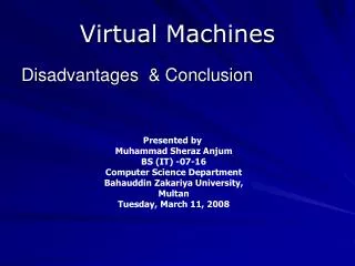 Virtual Machines