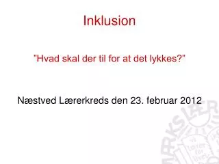 inklusion