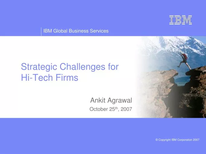 strategic challenges for hi tech firms
