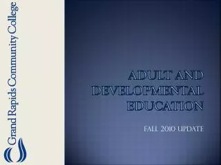 Adult and developmental Education