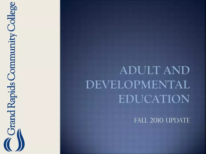 adult and developmental education