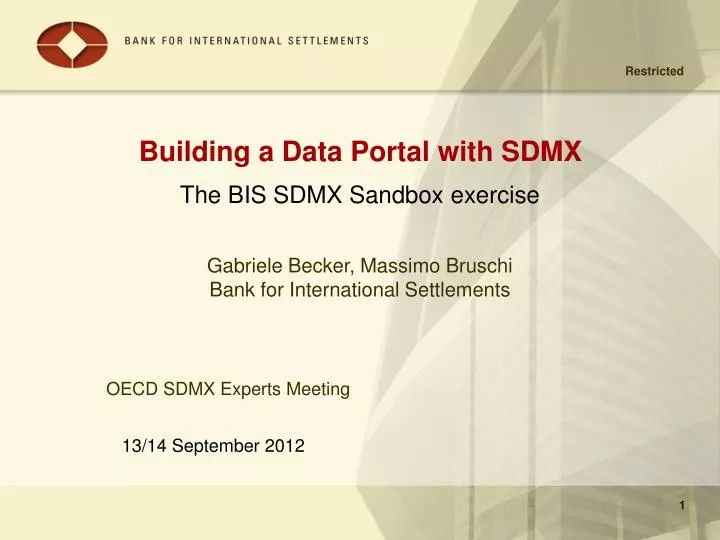 building a data portal with sdmx