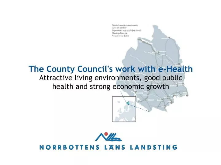 the county council s work with e health