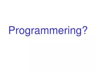 programmering