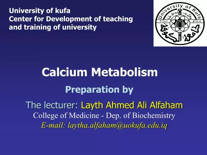 calcium metabolism preparation by