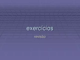 exerc cios