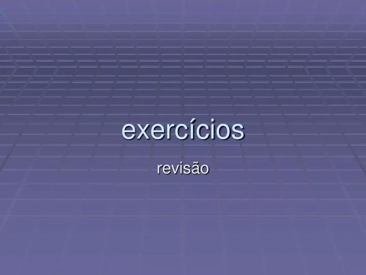 exerc cios