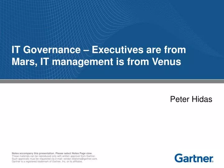it governance executives are from mars it management is from venus
