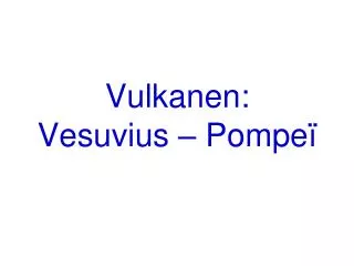 vulkanen vesuvius pompe