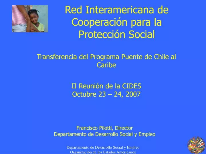 red interamericana de cooperaci n para la protecci n social