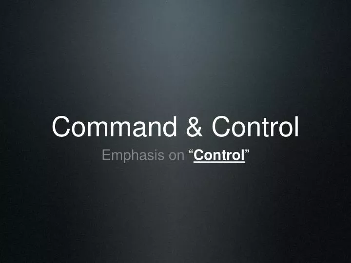 command control