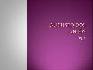 augusto dos anjos