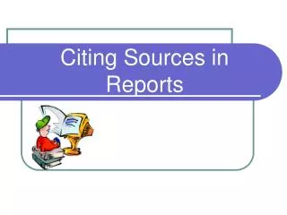 Citing Sources in Reports