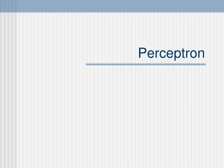perceptron