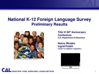 National K-12 Foreign Language Survey Preliminary Results