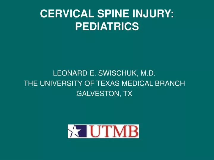 cervical spine injury pediatrics